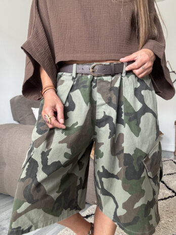 Bermuda treillis camouflage TU