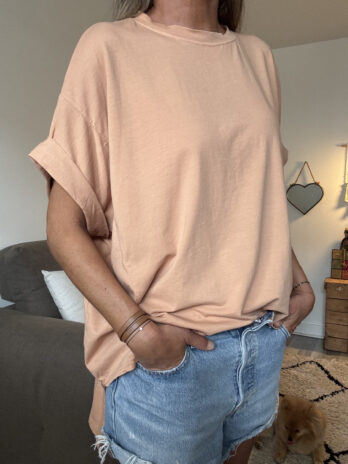 TEE shirt oversize et asymétrique nude TU