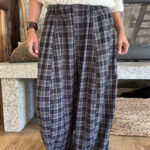 Barrel super large tartan noir TU