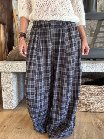 Barrel super large tartan noir TU