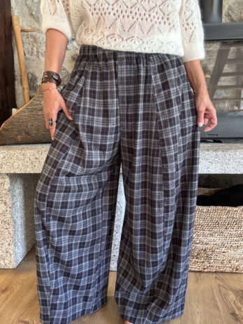 Barrel super large tartan noir TU