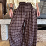 Barrel super large tartan marron TU