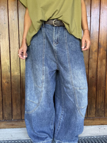 Jean taille haute super large