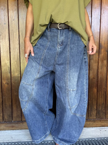 Jean taille haute super large