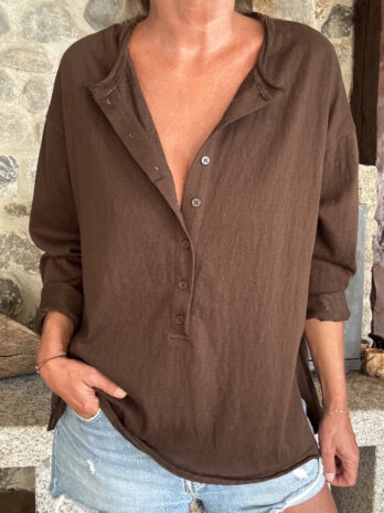TEE shirt épais marron TU