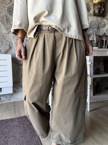 Treillis en toile de coton kaki TU