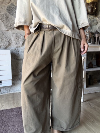 Treillis en toile de coton kaki TU