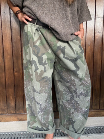 Pantalon oversize en toile de coton TU