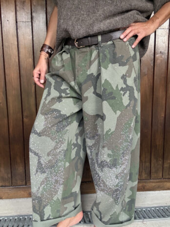 Pantalon oversize en toile de coton TU